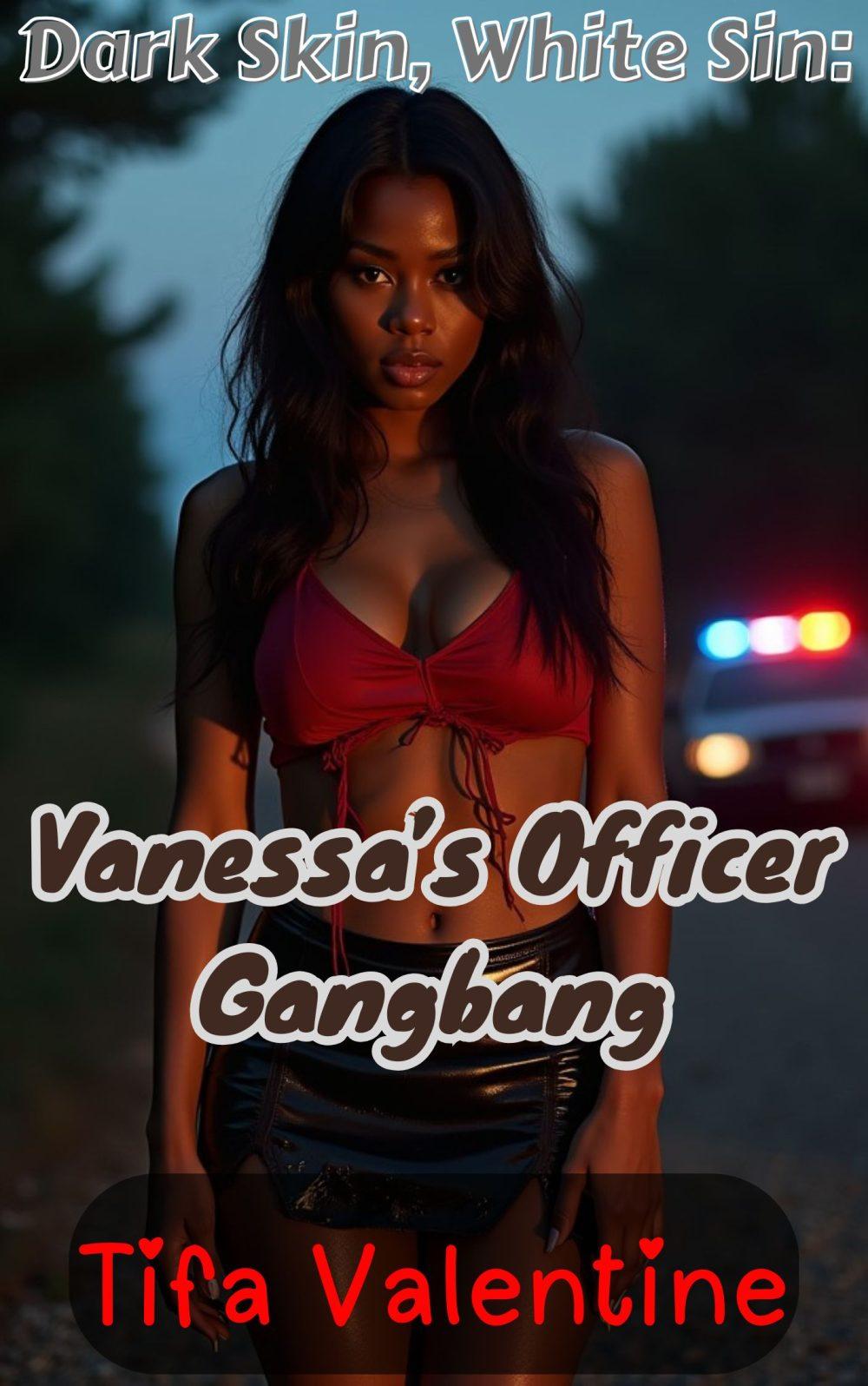 Dark Skin White Sin: Vanessa’s Officer Gangbang